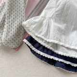 MQTIME  -  Summer New Girls Sleeveless Shirts Baby Girl Thin Cotton Lace Vest Children Loose Casual Tops Infant Blouse Kids Clothes