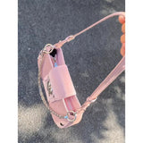 MQTIME  -   Hot Grils Y2k Handbag Women Vintage Sweet Cool Heart Chain Pink Underarm Bag Female Fairycore Aesthetic Shoulder Bag new