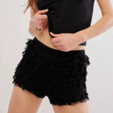 MQTIME  -  Women Lolita Bloomers Cute Ruffle Lace Trim Pumpkin Pants Sexy Boy Shorts Layered Bottoms Y2k Fairy Sweet Pettipants