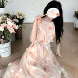 MQTIME  -  Hanging Neck Fairy Dress For Women New Summer Sleeveless Floral Long Dress French Style Vacation Party Dress