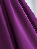 MQTIME  -   Sexy Purple Puff Sleeve Prom Party Dress Women Dark V Neck Satin Long Evening Dress Vestidos De Fiesta