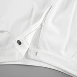 MQTIME  -  Spring/Summer Simple Lapel Lantern Sleeve Fashion Sweatshirt High-Waisted Shorts Sports Suit EU/US Commuting Women
