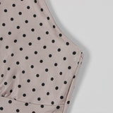 MQTIME  -  New Modern Print Halterneck Slim Sexy Polka Dot Waist Lace Hip Skirt Dress Women