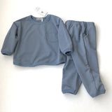  MQTIME  -  Korean Style 2-6Yrs Children Clothing Suit Long Sleeve Cotton Solid T-shirt+Pants Spring Autumn Baby Boys Girls Clothes Set