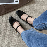 MQTIME -  Women Mary Jane Shoes Women Fashion Shallow Thick Heel Shoes 2024 Spring Ladies Elgant Paryt Weding Pumps