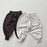 MQTIME  -  Autumn New Children Sweat Pants Cotton Boys Casual Pants Baby Harem Pants Solid Girls Loose Trousers Kids Clothes
