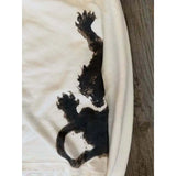MQTIME  -  American street art style, fresh and cute print, loose and short style, showing figure, round neck, long sleeved T-shirt