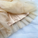 MQTIME  -  Baby Girl Princess Pearl Strap Layered Tutu Dress Child Vintage Vestido Party Wedding Pageant Birthday Baby Clothes 1-10Y