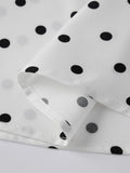 MQTIME  -  Women's Summer Slip Dress Dot Print Sleeveless Spaghetti Strap Backless Long A Line Dress with Pockets