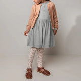 MQTIME  -  Solid Kids Girl Dress Knit Ruffle Skirt Hem Thicken Toddler Girls Warm Dress New Winter Versatile Little Girls Knee Length Dress