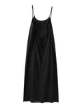 MQTIME  -  Loose Backless Solid Sling Women Dresses Sleeveless Empire Elegant Female Dress Fashion New Holidays Lady Beach Robes