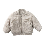  MQTIME  -  Winter New Children Cotton Padded Jacket Baby Long Sleeve Warm Coat Baby Plus Velvet Thick Jacket Kids Casual Clothes