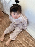 MQTIME  -  Spring Sweet Long Sve Children's Clothing Thin Air Conditioning Suit Home Clothes Set for Mother And Daughter Girls