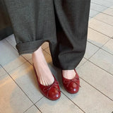 MQTIME  -  Retro Womens Mary Jane Shoes Luxury Genuine Leather Casual Shoes for Woman Fashion Lolita Flat Shoe Designer Shoes Zapatos Mujer
