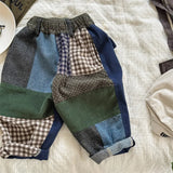 MQTIME  -  New Autumn Baby Boys Loose Patchwork Trousers Korean Style Toddlers Kids Casual Chic Haren Pants