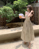 MQTIME  -  Vestidos De Mujer Maxi Dresses for Women Fashion Summer Backless Sling Robe Feme Embroidery Cotton Tunic Casual White Dress