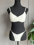 MQTIME  -  Fashion Sportswear for Women Vintage Sexy Sleeveless Swim Solid Backless New All Season Two Piece Suits Bikinis Set