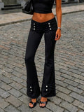  MQTIME  -  Streetwear Baroque Style Low Waist Y2k Fashion Casual Long Pants
