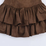  MQTIME  -  Chic Elegant Ruffles Short Dress Woman New Fashion Sueqe Sleeveless Mini Dresses For Women Slim Party Dresses ﻿