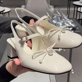 MQTIME  -  Women's Mary Jane Shoes Exquisite Baotou High Heeled Sandals for Woman Fashion Lolita Casual Shoes Designer Shoes Zapatos Mujer