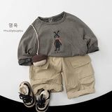 MQTIME  -  Spring New Children Long Sleeve T Shirts Baby Casual Tops Boys Girls Striped T Shirts Cotton Infant Tee Toddler Clothes