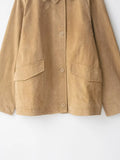  MQTIME  -  Women Suede Leather Jacket New Autumn Winter Fashion Long Sleeve Zipper  Coat Chic Female High Street Lapel Outerwear