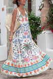MQTIME  -  Oversize Beach Dress Strapless Loose Fit Boho Maxi Dress Round Neck Sleeveless Sundress Mujer Vestidos Vacation Robes