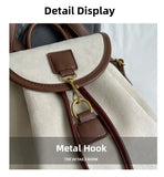 MQTIME  -  High-End Ladies Large Capaci Bapa Faionable Student Bookbag Waterproof PU Leather Casual Travel Bag with Double Straps
