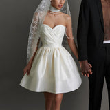  MQTIME  -  New Dress Pleated Suspenders Sexy Temperament Rhinestone Skirt