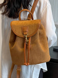 MQTIME  -  High-End Ladies Large Capaci Bapa Faionable Student Bookbag Waterproof PU Leather Casual Travel Bag with Double Straps