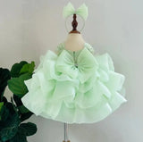 MQTIME High End Baby Girl Birthday Party Dress Pearls Formal Christmas Banquet Costume Flower Child wedding Fluffy princess Gowns 1-12Y