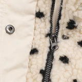  MQTIME  -  Polka Dot Lapel Fleece Coats Women's Full Sleeve Stand Collar Lace Up Single Breasted Zipper Coat 2026 Spring Autumn Wear New