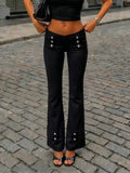  MQTIME  -  Streetwear Baroque Style Low Waist Y2k Fashion Casual Long Pants