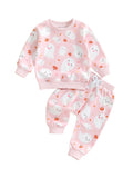 MQTIME  -  Adorable Infant Girl Halloween Costume Witch Cat Print Hooded Jacket and Leggings 2 Piece Set for Fall Festivities
