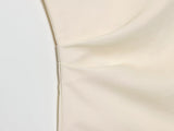  MQTIME  -  Women's Asymmetry Short Shirts & Blouses Top New Short Sleeve Ruched Fashion Streetwear Casual Chic Blouse Tops