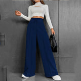 Mqtime Sports pants women autumn  new straight leg loose trousers wide leg pants women's outdoor dance elasticity casual pants