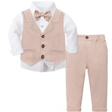 MQTIME  -  Toddler Suit Baby Boys Easter Outfit kids Christening Baptism Set Formal Wedding Birthday Party Gift Chirtmas Halloween Tuxedo