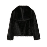 MQTIME  -  Fashion Oversized Turn Down Collar Fluffy Faux Fur Coat Women Vintage Faux Fur Jacket Coats Winter Clothes Women 2024