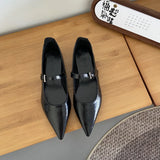 MQTIME  -  Vintage Butterfly-knot Women Mary Jane Shoes Fashion Elegant Soft Flat Heel Dress Pumps Female 2025 New Ballerin Shoes