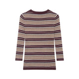  MQTIME  -  Women's Elegant Knitted Pullover Women Fashion Stripe Long Sleeve Sweater 2026 New Casual O neck Knitwear Tops ﻿ ﻿
