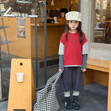 MQTIME  -  Spring New Children Long Sleeve T Shirts Fashion Girls False Two Piece T Shirts Kids Casual Tops Baby Boy Cotton Tees