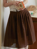 MQTIME  -  spring and summer sweet beautiful women's college style skirt