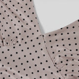MQTIME  -  New Modern Print Halterneck Slim Sexy Polka Dot Waist Lace Hip Skirt Dress Women