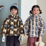 MQTIME  -  Jacket Autumn and Winter New Children's Clothing Korean Style Boys and Girls Cute Warm Lamb Wool Thickened Coat
