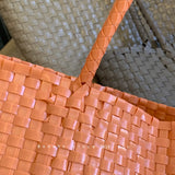 MQTIME  -  Hanrted Large Capaci Basket Bag Orange Jasmine Spring Summer Handheld Beach St Woven Bag Korean Sle oulder Bag