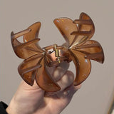 MQTIME  -  Fashion Princess Flower Hair Claw Korean Large Hair Clip Crab Clamp Vintage Women Ponytail Shark Clip Headdress Hair Accessories