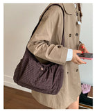 MQTIME  -  Korean Version Niche Large Capacity Lightweight New Solid Color Nylon Casual Solid Color Crossbody Bag