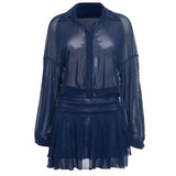 MQTIME  -  Sexy Ruffle Dress Two Piece Skirt Sets Party Wear 2025 Women Y2K Streetwear Fall Party Dress Elegant 2 Piece Sets Woman Outfit