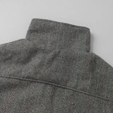 MQTIME  -  Women's Autumn Grey Zipper Outwear Jackets Solid Loose Patchwork High Waist Cropped Top Coat Streetwear Chic Casual Lady Tops