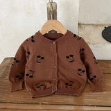  MQTIME  -  New Autumn Toddler Baby Girls Sweater Coat Long Sleeved Solid Color Hooded Infant Baby Girls Knitting Cardigan Coat